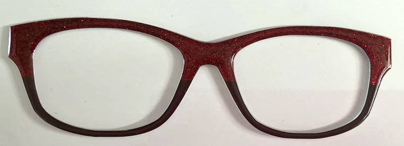 Addison Topper; Shan's Toppers and Precuts; red glitter/brown split