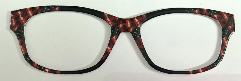 Addison Topper; Shan's Toppers and Precuts; American flag/black color block