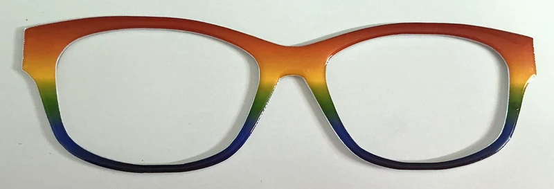Addison Topper; multicolored ombre