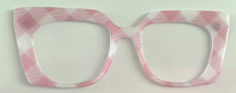 Murphy Topper; hybrid; Spring pink and white plaid