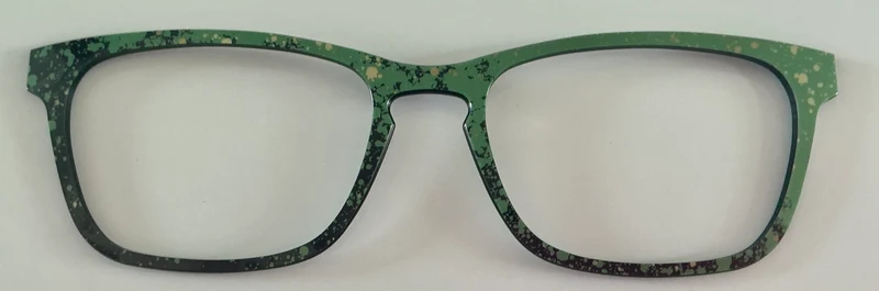 PAIR Casper Topper; green paint splatter