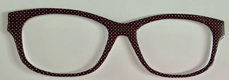 Addison Topper; pink and black polka dot