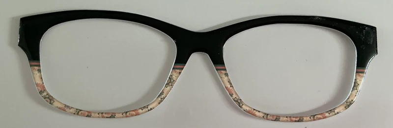 Addison Topper; black/floral split