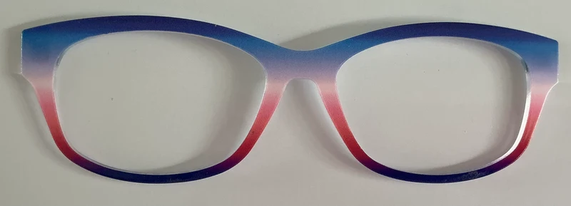 Addison Topper; blue to magenta gradient