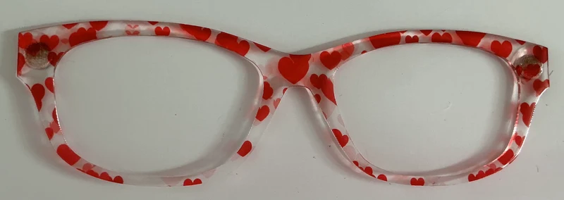 Addison Topper; translucent hearts
