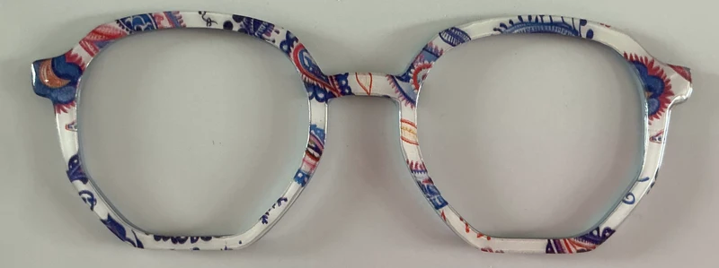 Rowan Topper; red, white, and blue paisley