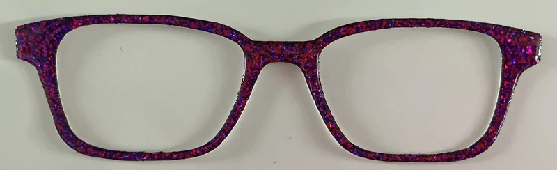 Finley Topper; purple glitter