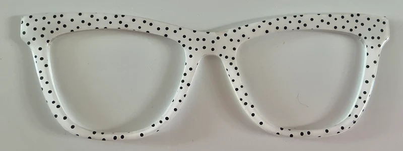Harper Topper, black and white polka dots