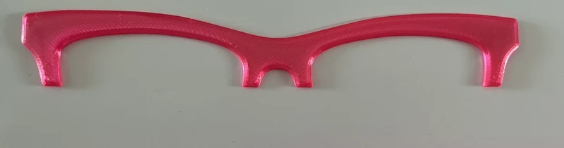 Harper Brow Topper, hot pink, RESINED