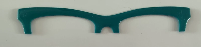 Harper Brow Topper, teal, RESINED
