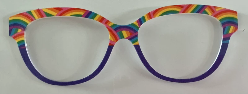 PAIR Quinn Topper; rainbows/purple split