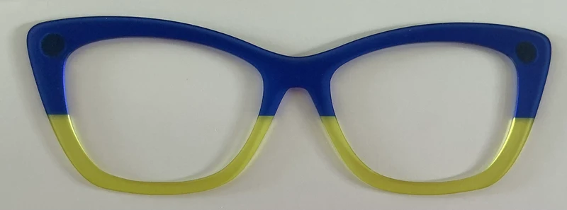 Wanda Topper; blue/yellow split