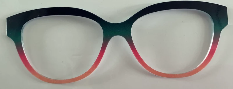 PAIR Quinn Topper; blue to peach gradient