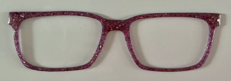 Kirby Topper; chunky purple glitter