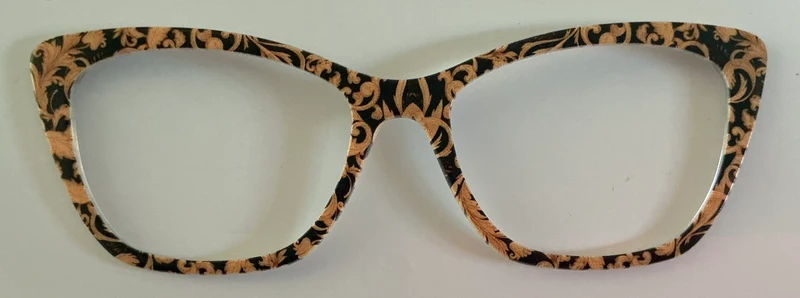 Wanda Topper; pairtoppers, gold and black damask