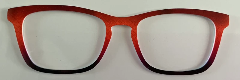 Casper Topper; red to black gradient