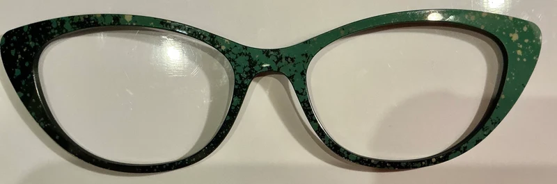 Ella Topper; green and black splatter