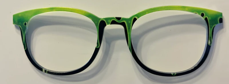 PAIR Reese Topper; Black with green slime