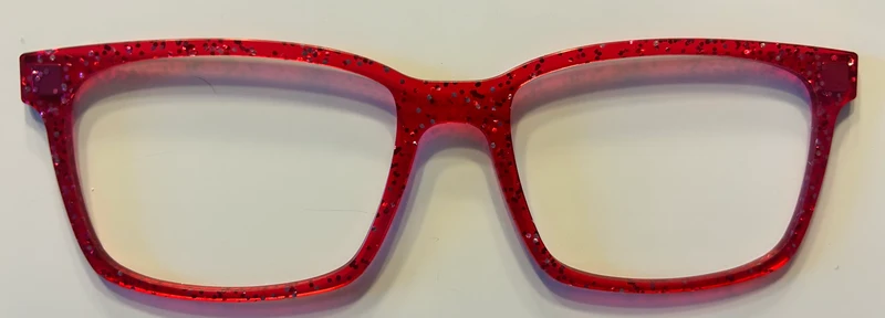 PAIR Kirby Topper, Red Glitter