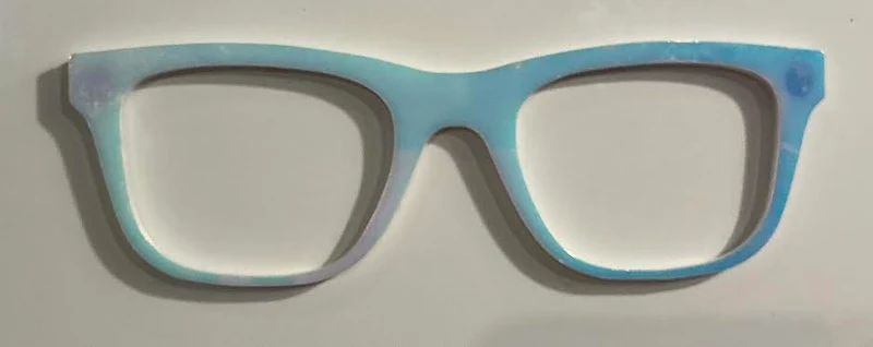 Jessie Topper;light blue iridescent