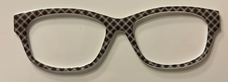 Addison Topper -brown and white plaid
