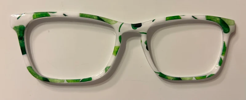 Casper Topper, green plants on white