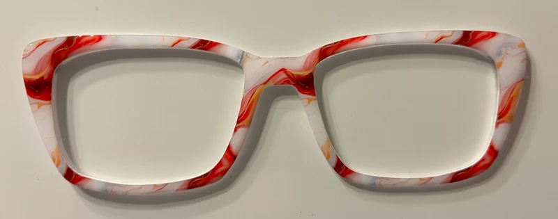 Kirby Topper, hybrid white/red/gold swirls