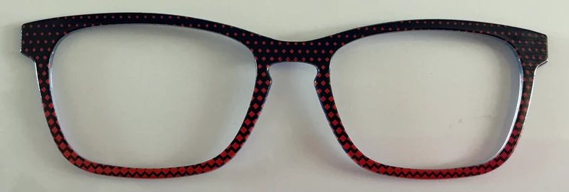 Casper Topper; red and black diamond pattern