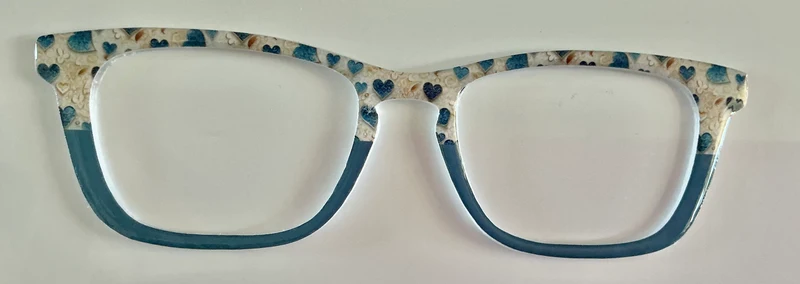 Casper Topper; hearts on blue split