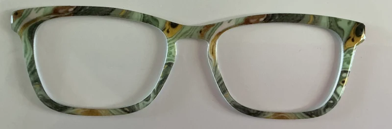 Casper Topper; green and gold swirls