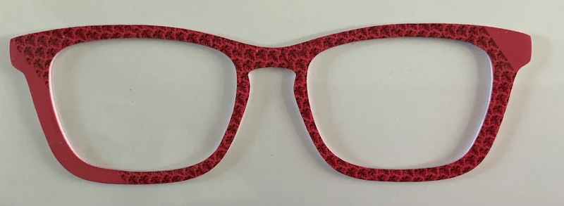 Casper Topper; mauve geometric pattern diagonal split