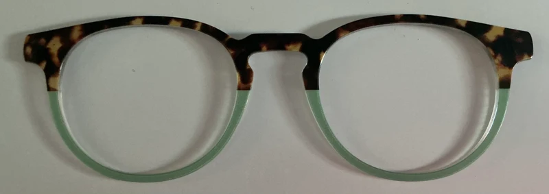 PAIR Soto Topper; aqua/tort split