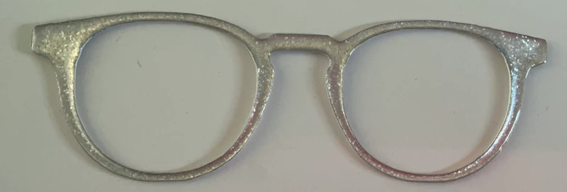 Soto Topper; silver sparkles