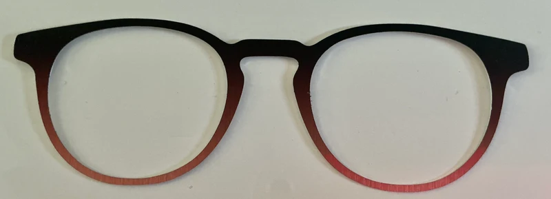 Soto, metal, black to rose gold gradient