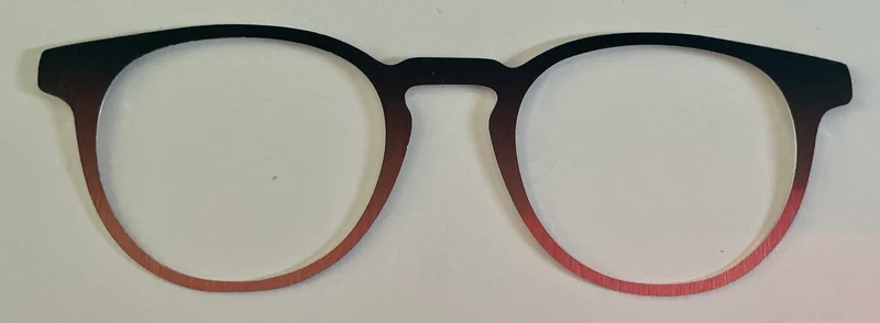 Soto, metal, navy blue to rose gold gradient