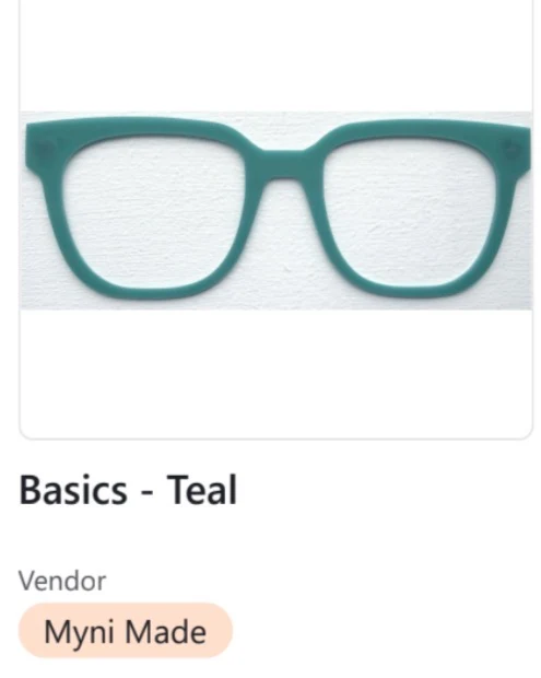 Myni-Made Murphy Topper; Basic Teal