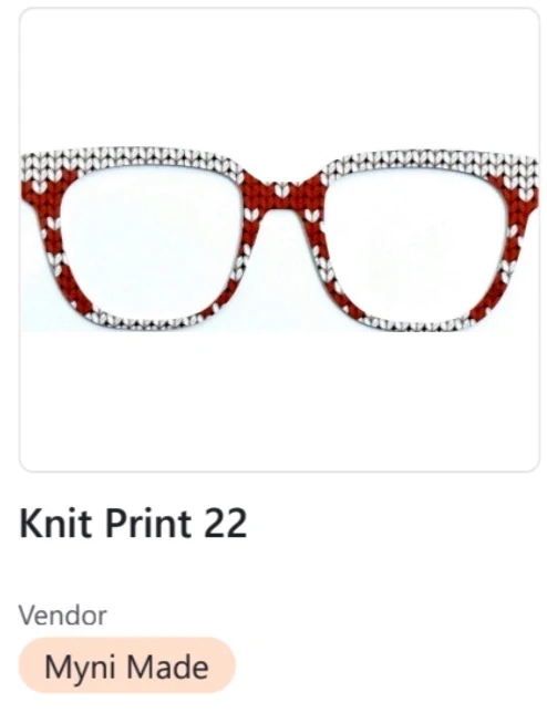 Myni-Made Murphy Topper; Knit Print 22