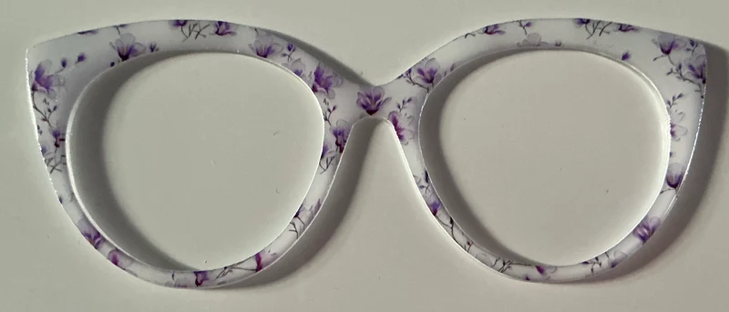 Zuri Topper; Melissa's Magnetic Marvels; purple flowers on white
