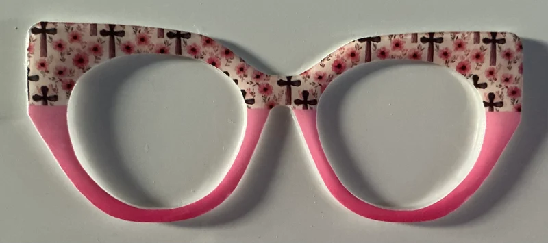 Zuri Topper; Kady's Toppers; Crosses and Flowers/Pink Split