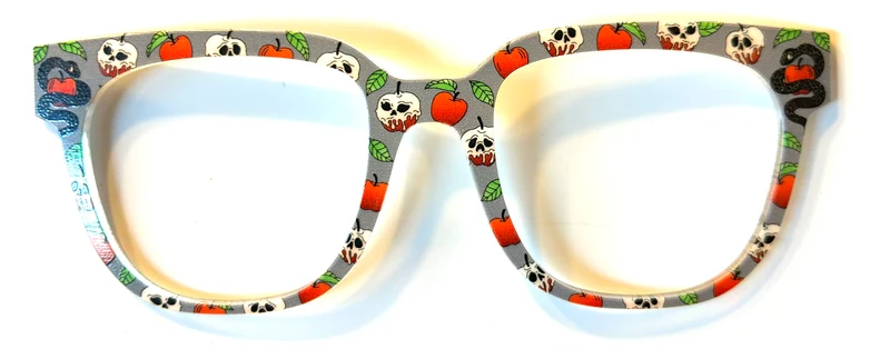 PAIR Murphy Topper; Snakes/Skulls/Apples on Gray