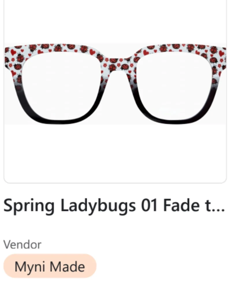 Myni Made Murphy Topper; Spring Ladybugs 01