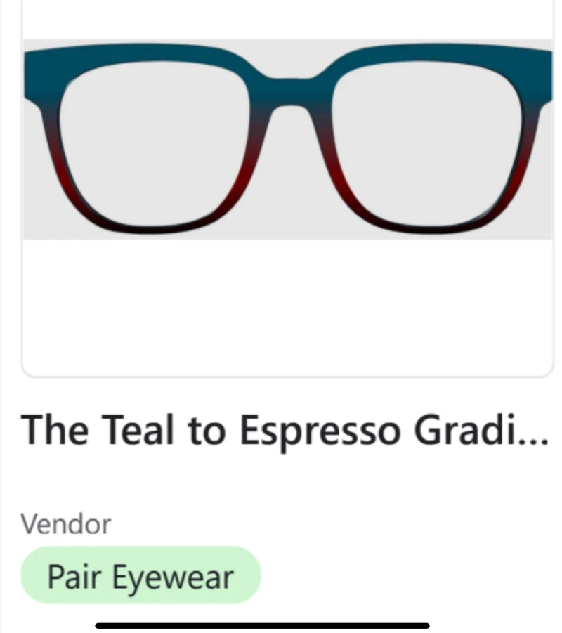 PAIR Murphy Topper; Teal to Espresso Gradient