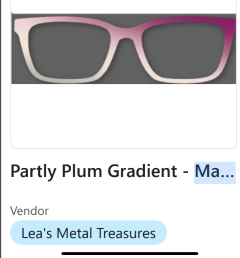 Resin, Murphy Topper; Lea's Metal Treasures; Partly Plum Gradient- *Picture for color purposes only