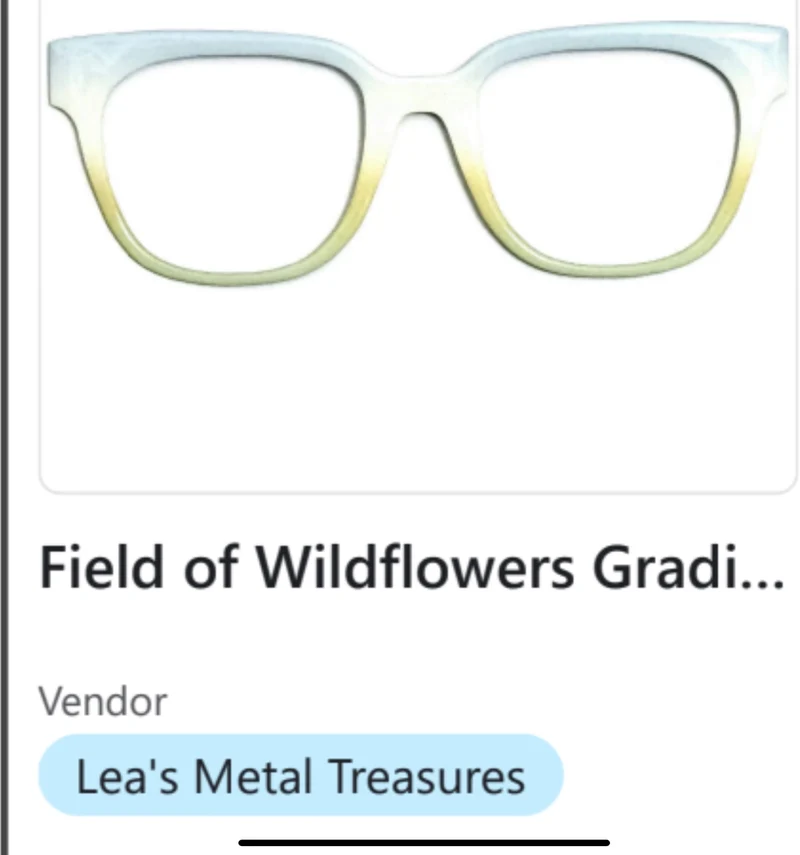 Resin Murphy Topper; Lea's Metal Treasures; Field of Wildflowers Gradient
