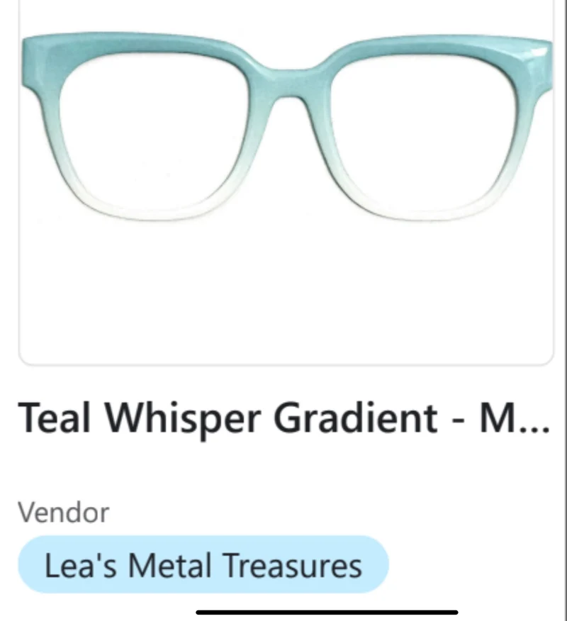 Resin Murphy Topper; Lea's Metal Treasures; Teal Whisper Gradient