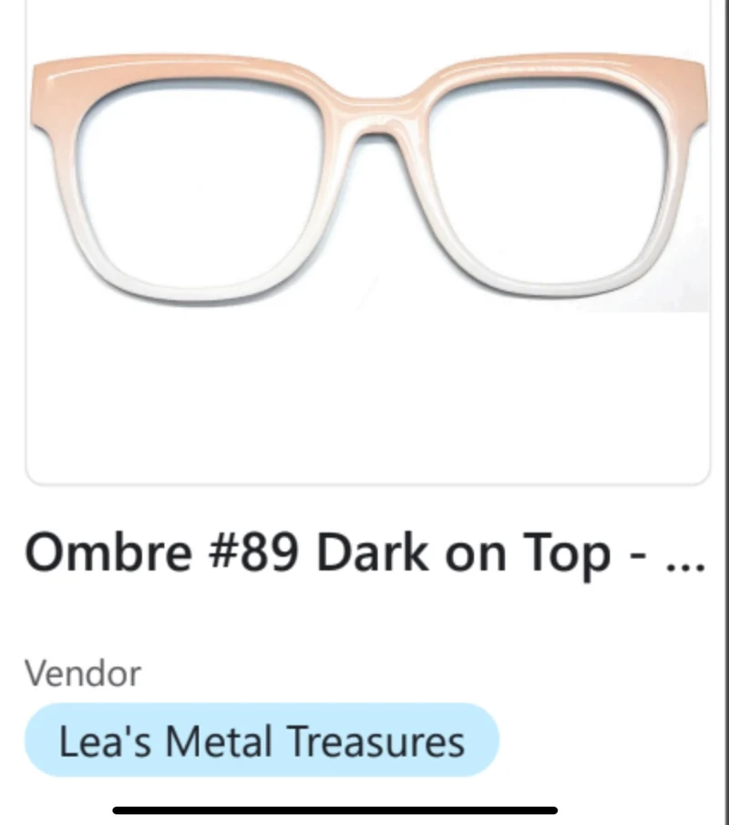 Resin Murphy Topper; Lea's Metal Treasures; Ombre #89