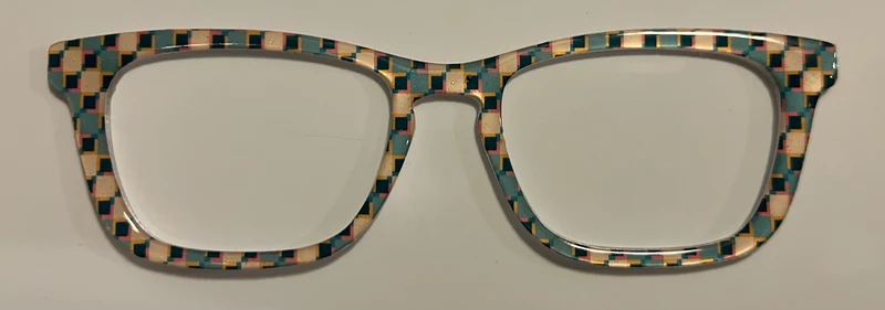 Casper Topper,green/cream/blue squares