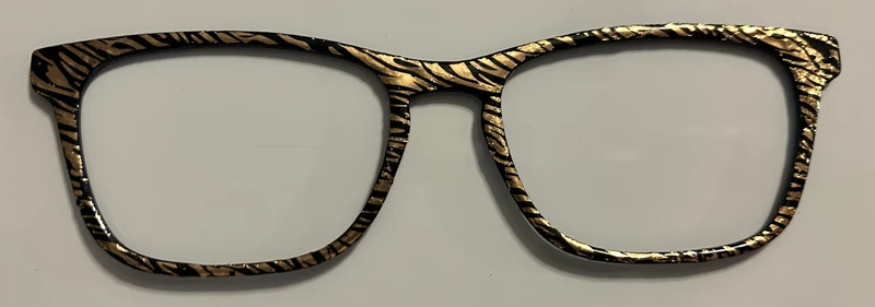 Casper Topper,gold/black zebra print