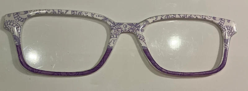 Finley Topper; purple paisley/purple split