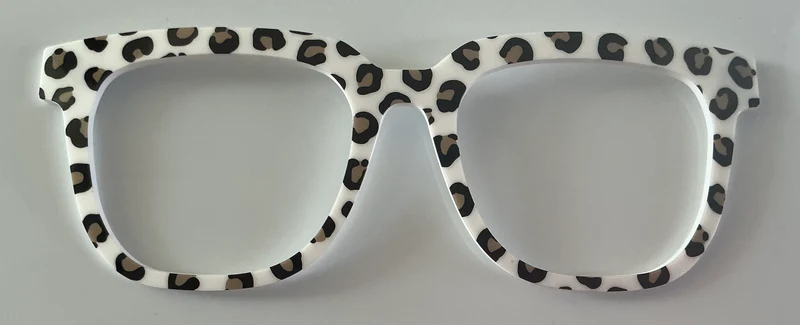 PAIR Payton Topper, animal print on white
